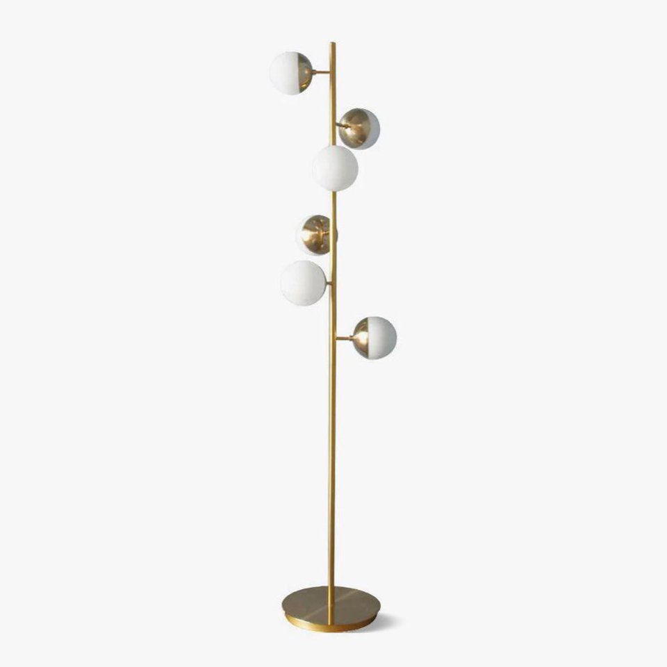 AURORALUX - Modern LED Floor Lamp with Globe Lights for Living & Dining Rooms