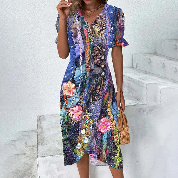Dress - Cotton Blend Light Wide Cut & All Day Comfort