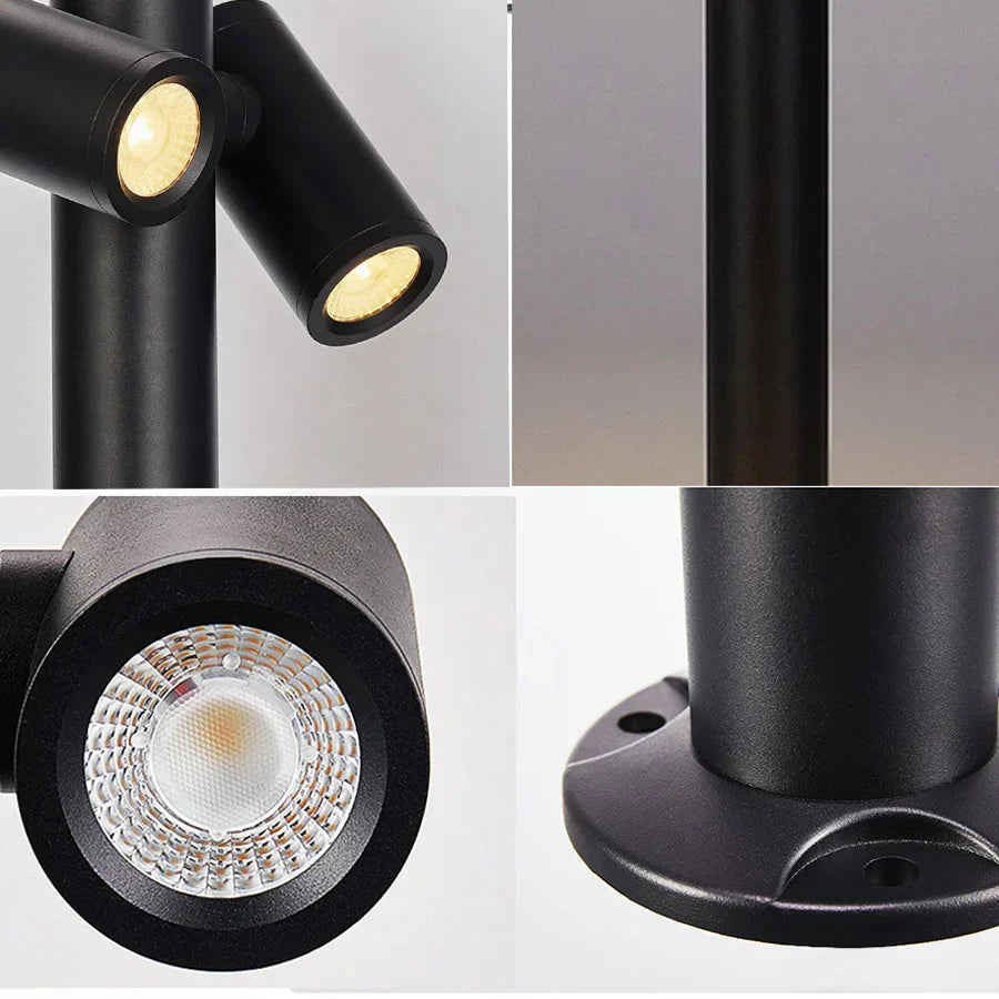 GLOWHAVEN - Double-Sided LED Post Light for Garden &amp; Driveway