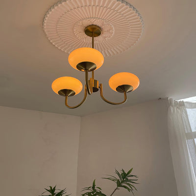 BlushRay - Modern Ceiling Light with Pink Glass Shades