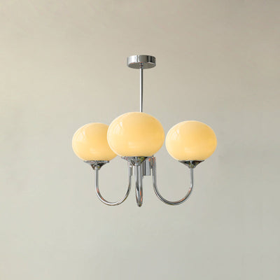 BlushRay - Modern Ceiling Light with Pink Glass Shades