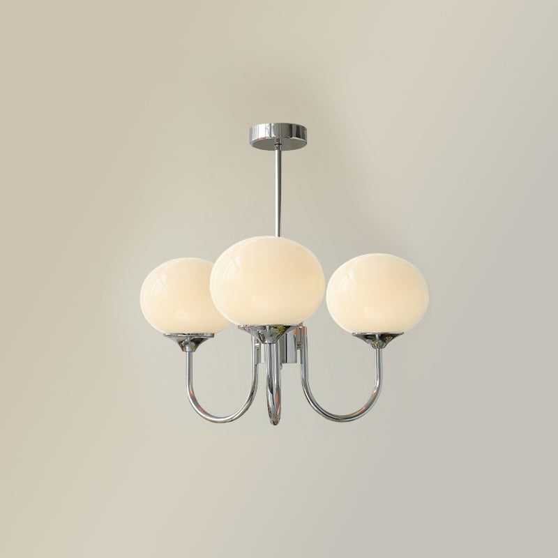 BlushRay - Modern Ceiling Light with Pink Glass Shades