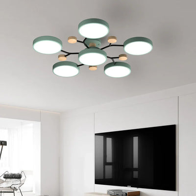 LUMINAIRE - Elegant Macaron-Inspired LED Ceiling Light