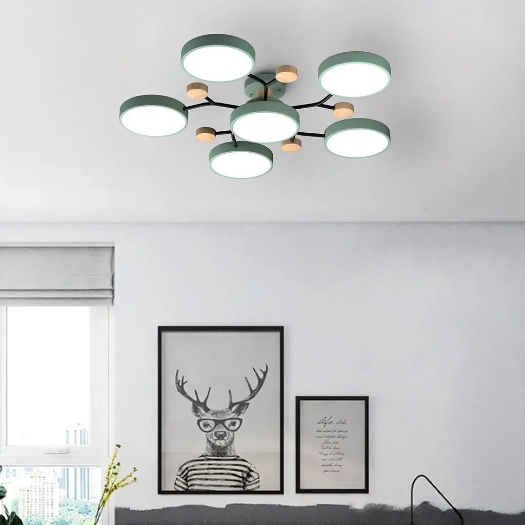 LUMINAIRE - Elegant Macaron-Inspired LED Ceiling Light