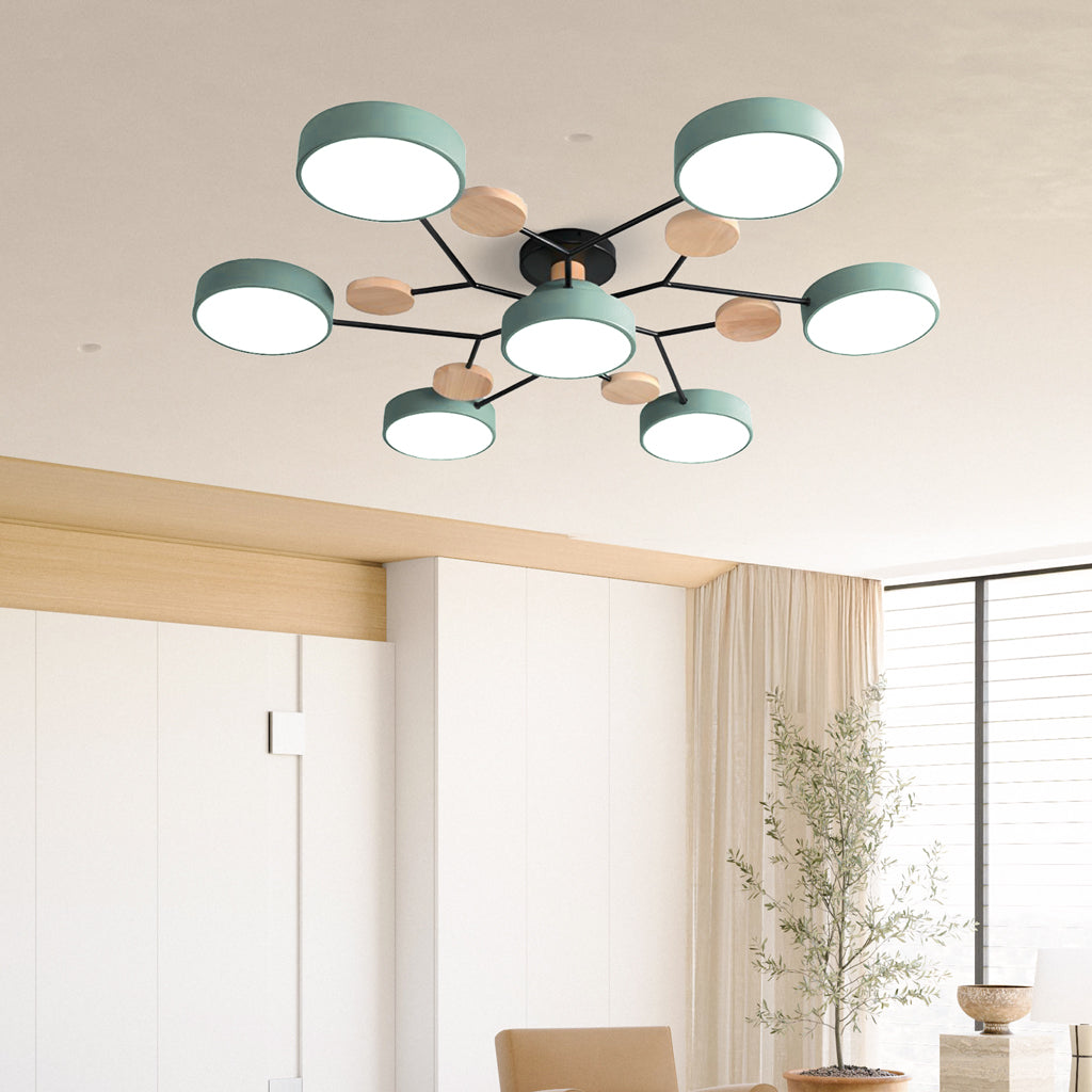 LUMINAIRE - Elegant Macaron-Inspired LED Ceiling Light