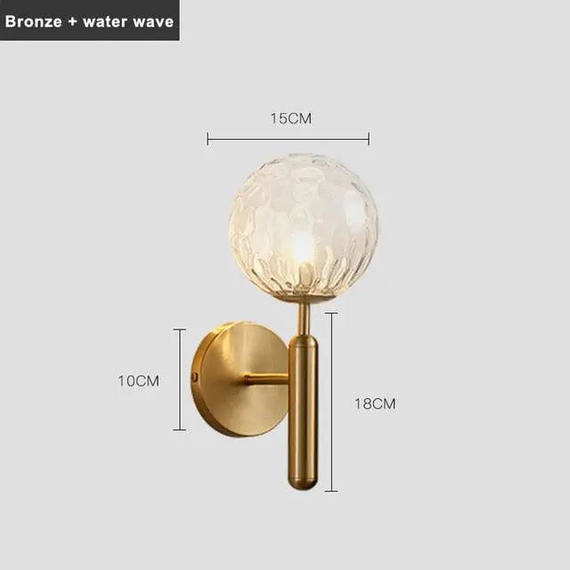 Luxia – Elegant Gold Iron Wall Sconce