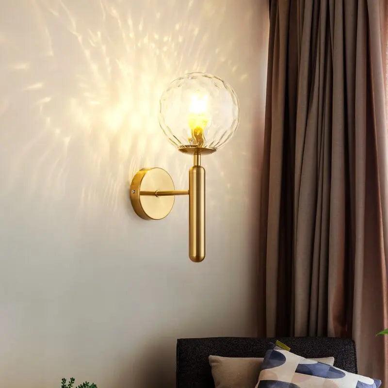 Luxia – Elegant Gold Iron Wall Sconce