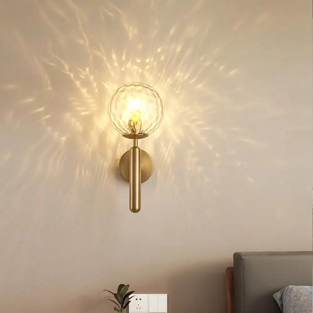 Luxia – Elegant Gold Iron Wall Sconce