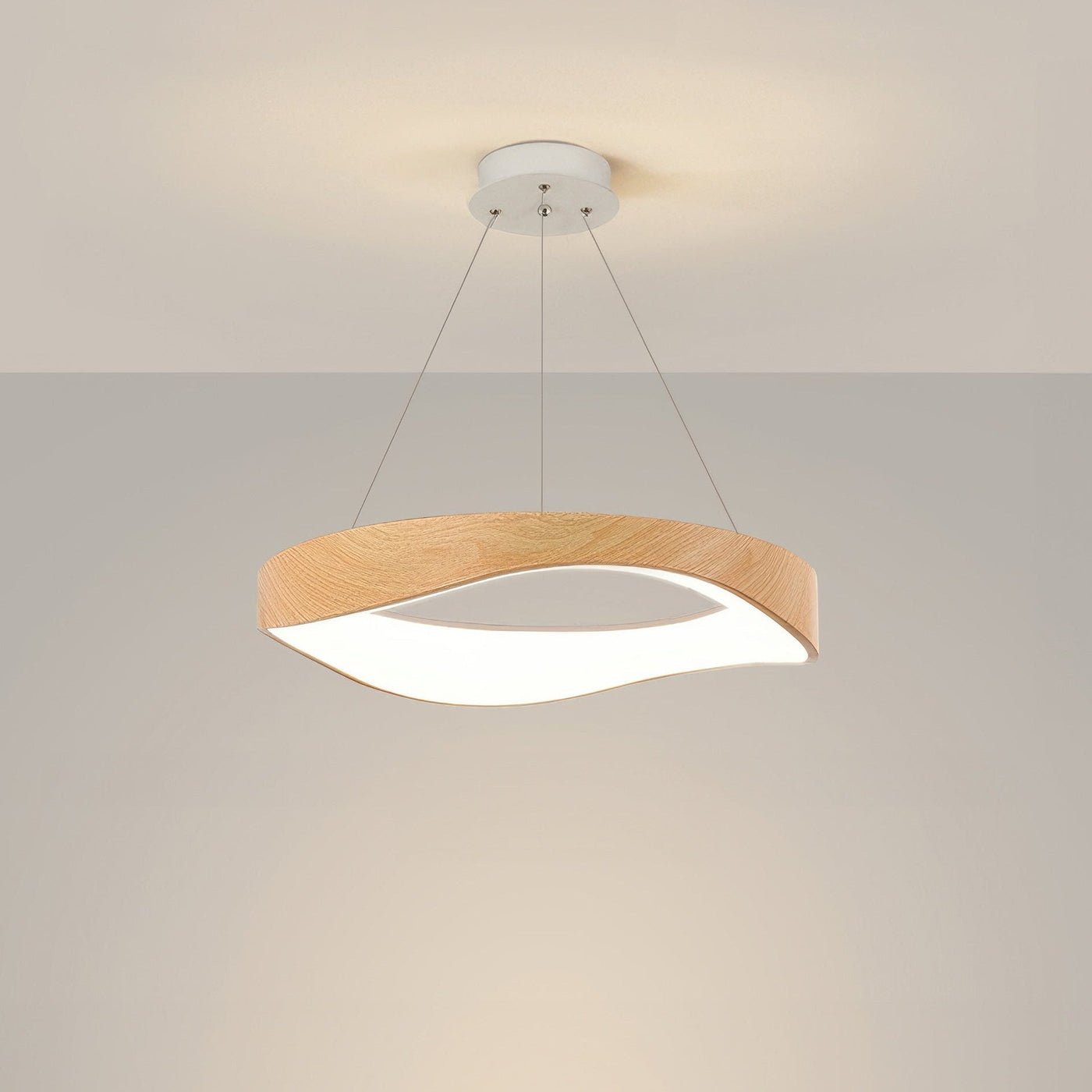 LUMIÈRE - Sleek Round LED Pendant Light for Versatile Spaces