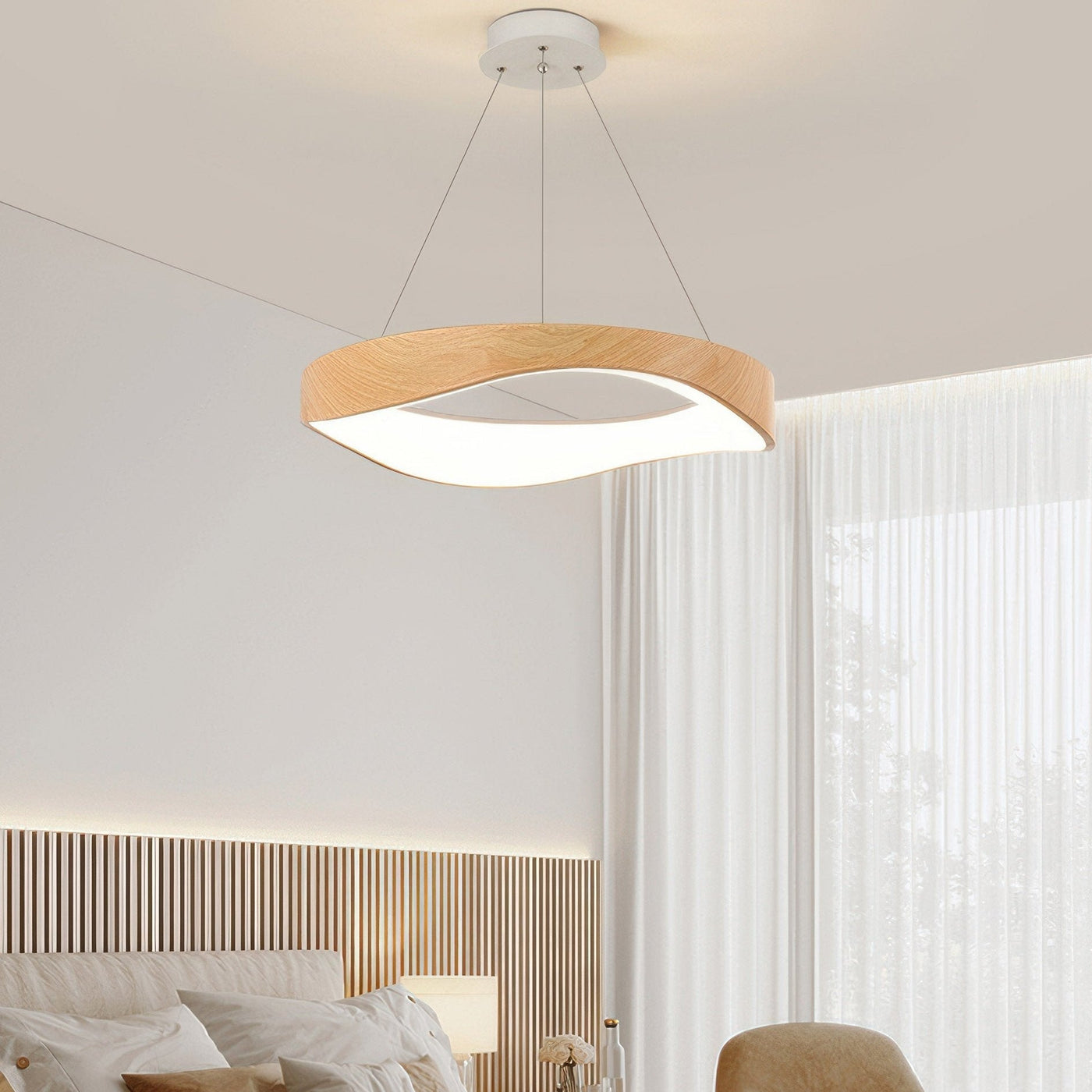 LUMIÈRE - Sleek Round LED Pendant Light for Versatile Spaces