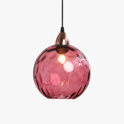 Hailie - Elegant Glass Pendant Light with Water Ripple Design