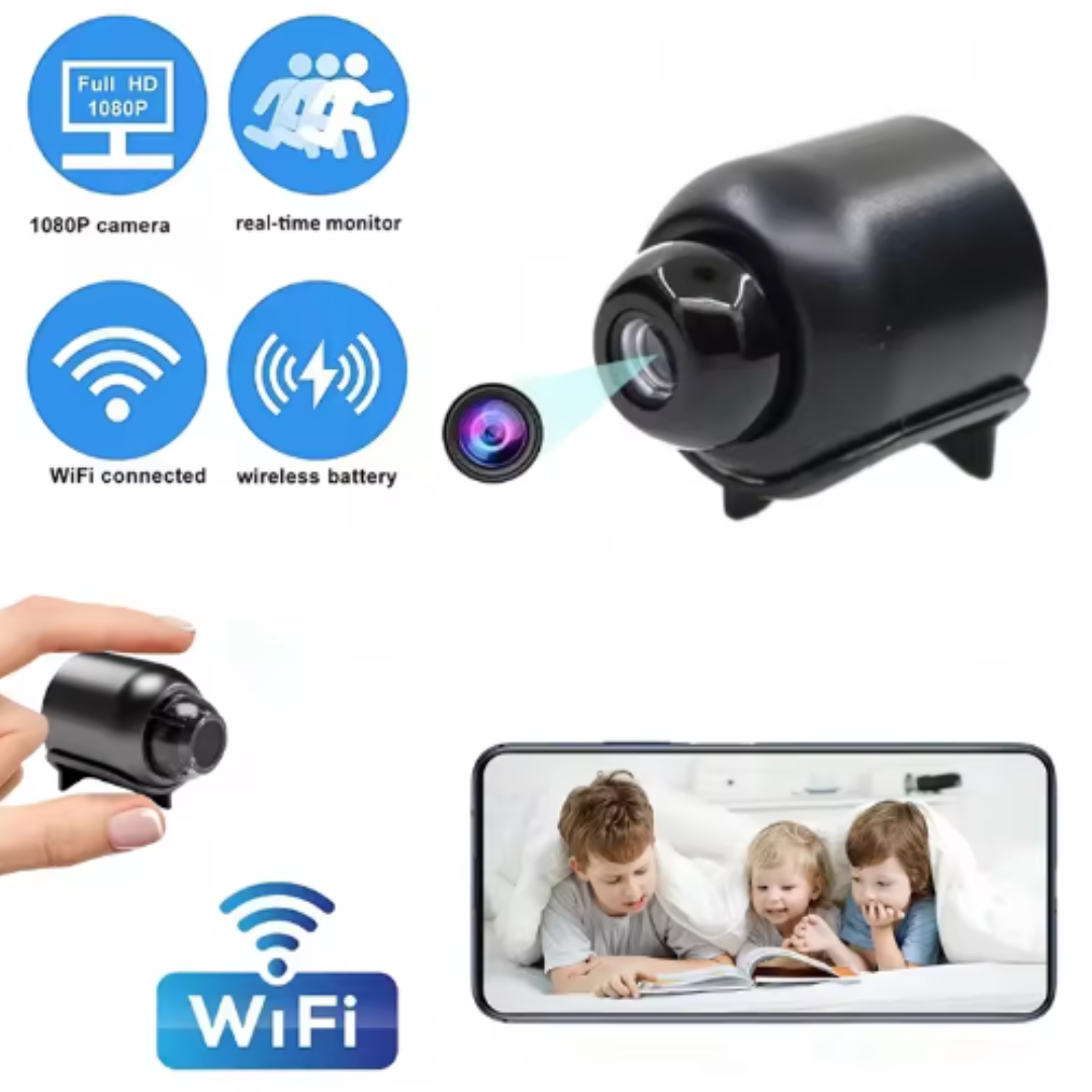 SECURECAM - Compact WiFi Security Camera with Night Vision for 24/7 Home Protection