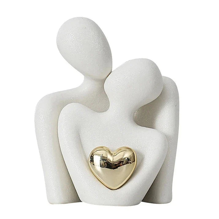 Eternal Bond - Ceramic Heart Expression Sculpture