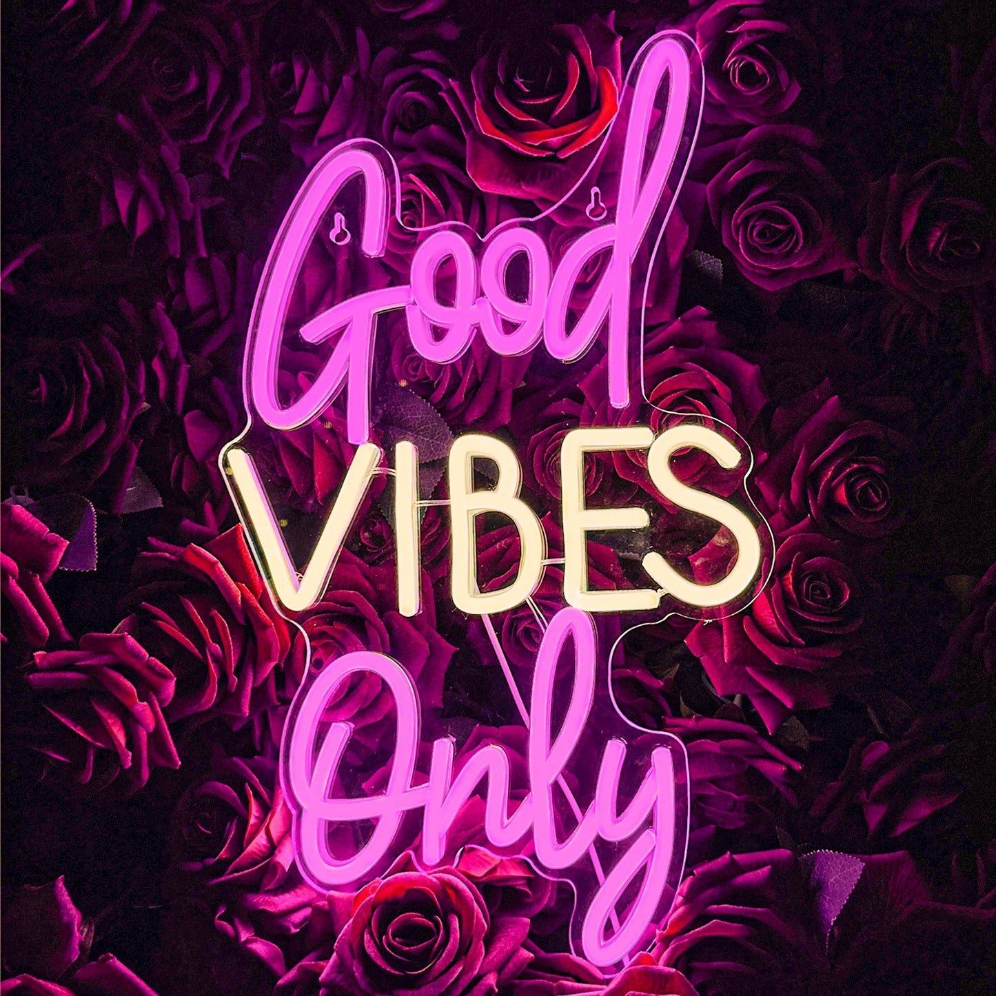 "Good Vibes Only" Neon LED Light