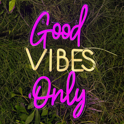 "Good Vibes Only" Neon LED Light