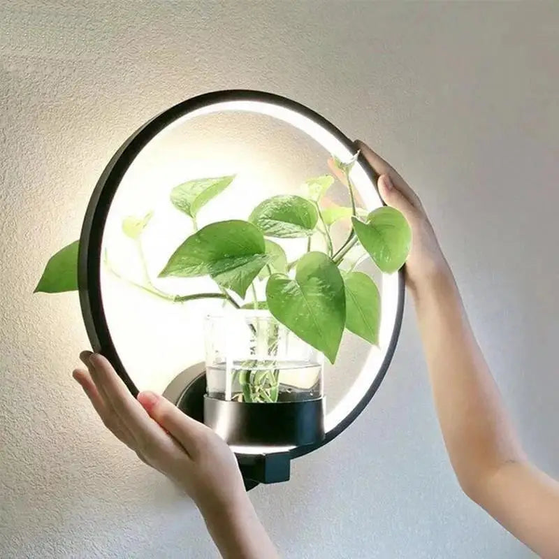 Seltyn - LED Wall Lamp with Plant Holder