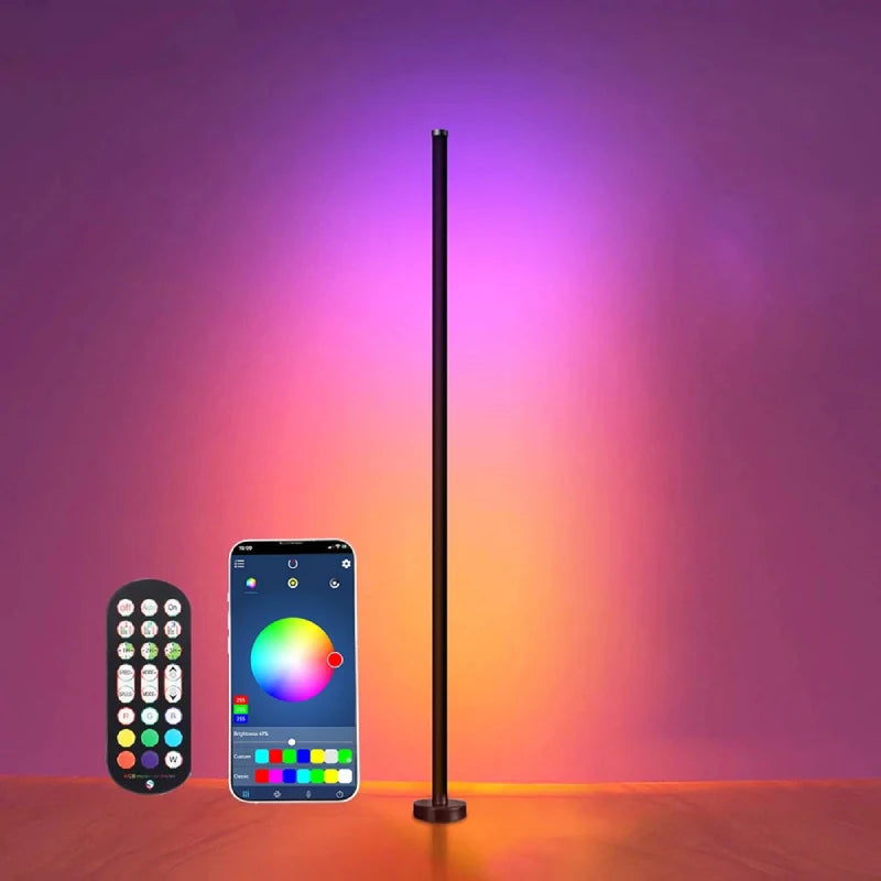 LumaSmart - Minimalist RGB Corner Lamp with Music Sync