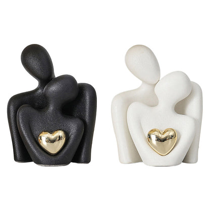 Eternal Bond - Ceramic Heart Expression Sculpture