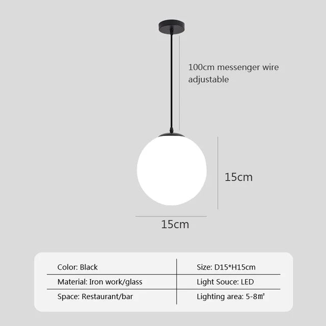 SELTYN - Glass Pendant Light