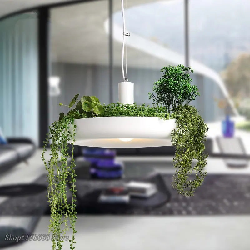 SELTON - Nordic Pendant Planter Light