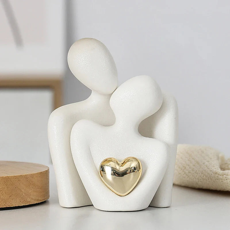 Eternal Bond - Ceramic Heart Expression Sculpture