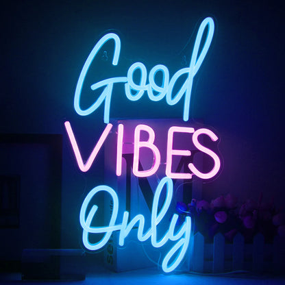 "Good Vibes Only" Neon LED Light