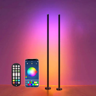 LumaSmart - Minimalist RGB Corner Lamp with Music Sync