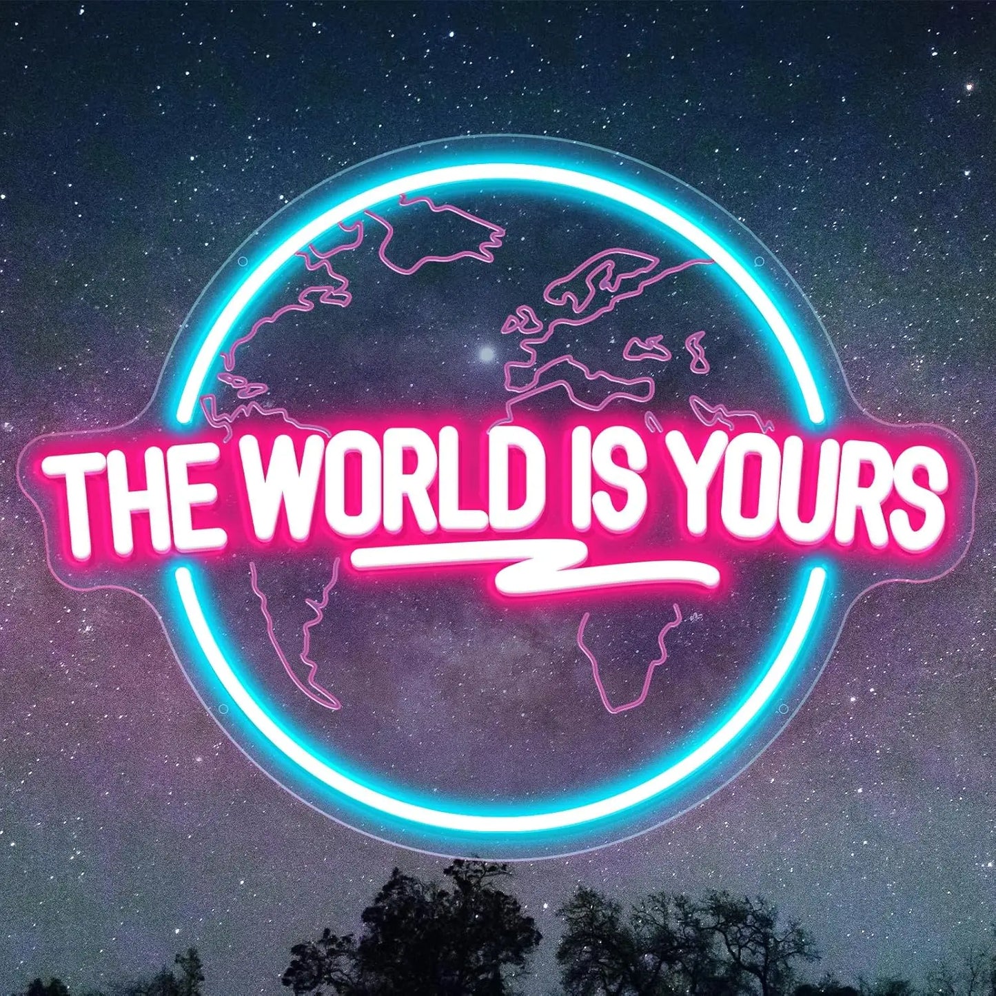 NEONLUX - "The World Is Yours" LED Neon Sign