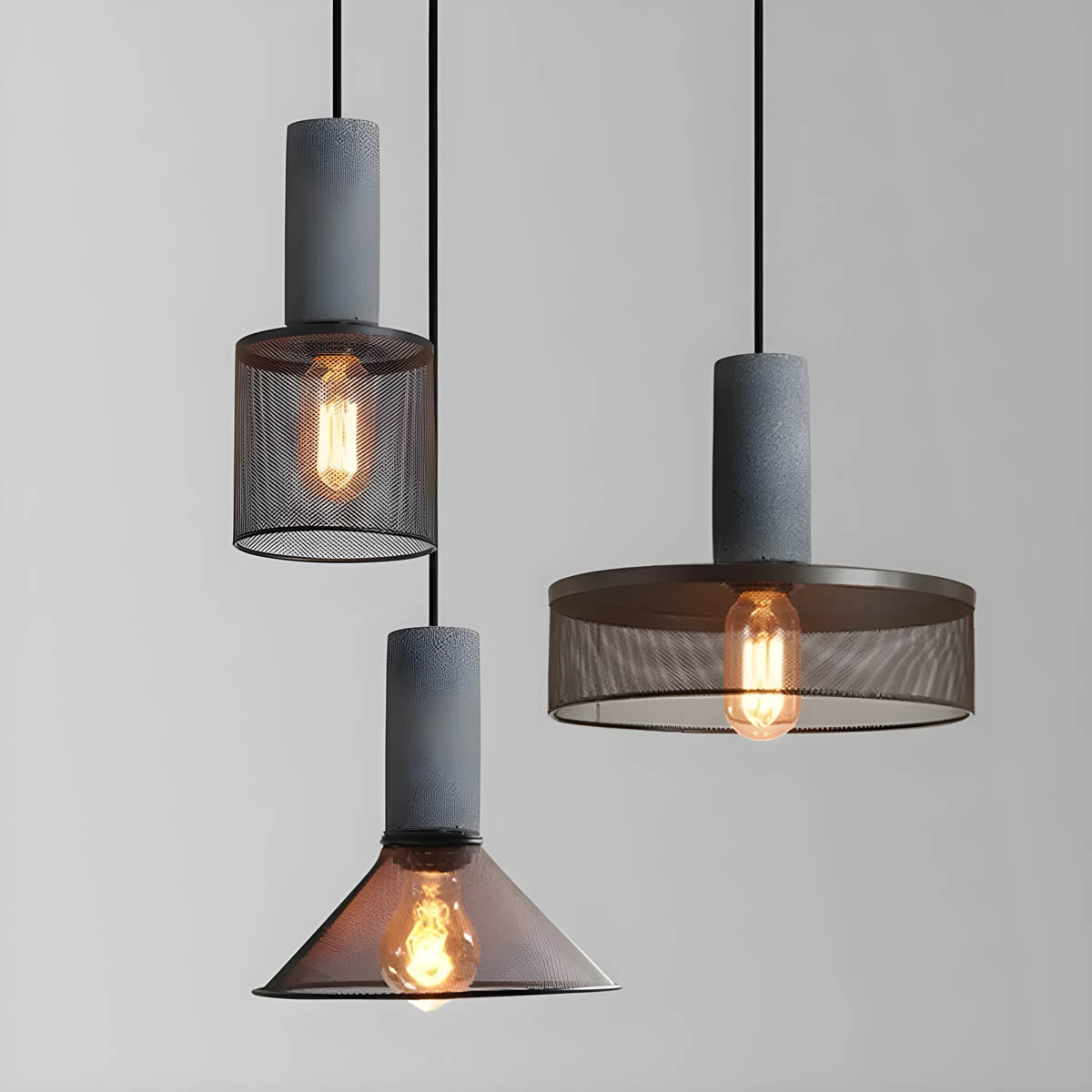 IRONCRAFT - Modern Industrial Pendant Light for Loft-Style Interiors