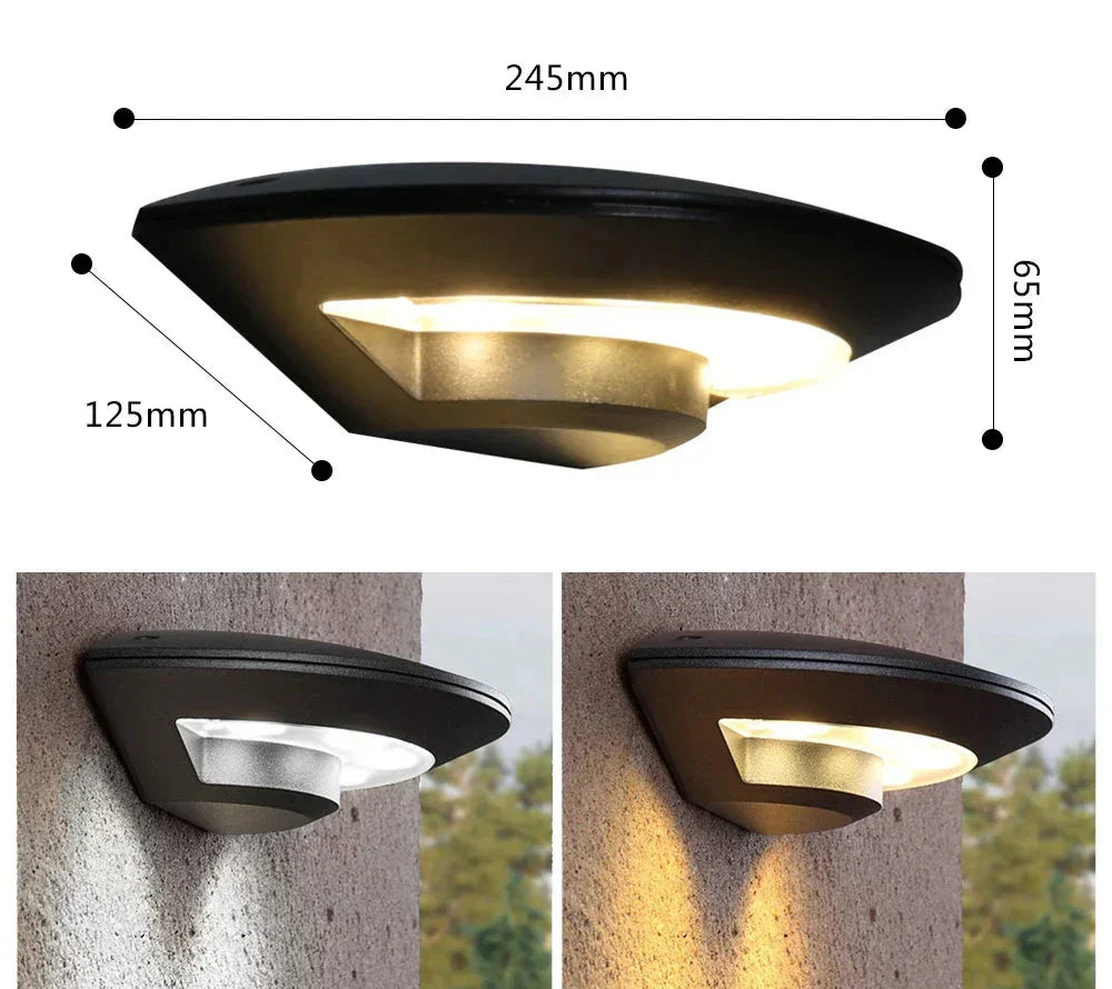 LUMITERRA - Modern LED Outdoor Wall Light for Garden & Terrace