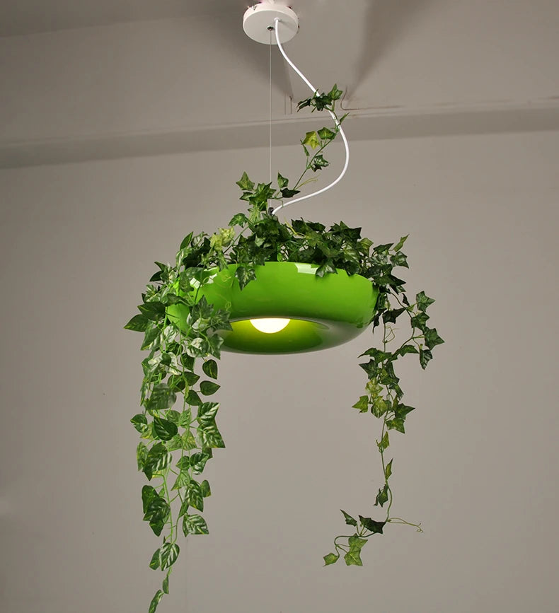 SELTON - Nordic Pendant Planter Light