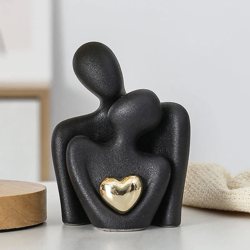 Eternal Bond - Ceramic Heart Expression Sculpture