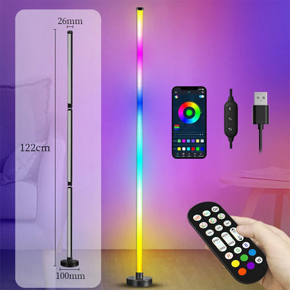 LumaSmart - Minimalist RGB Corner Lamp with Music Sync