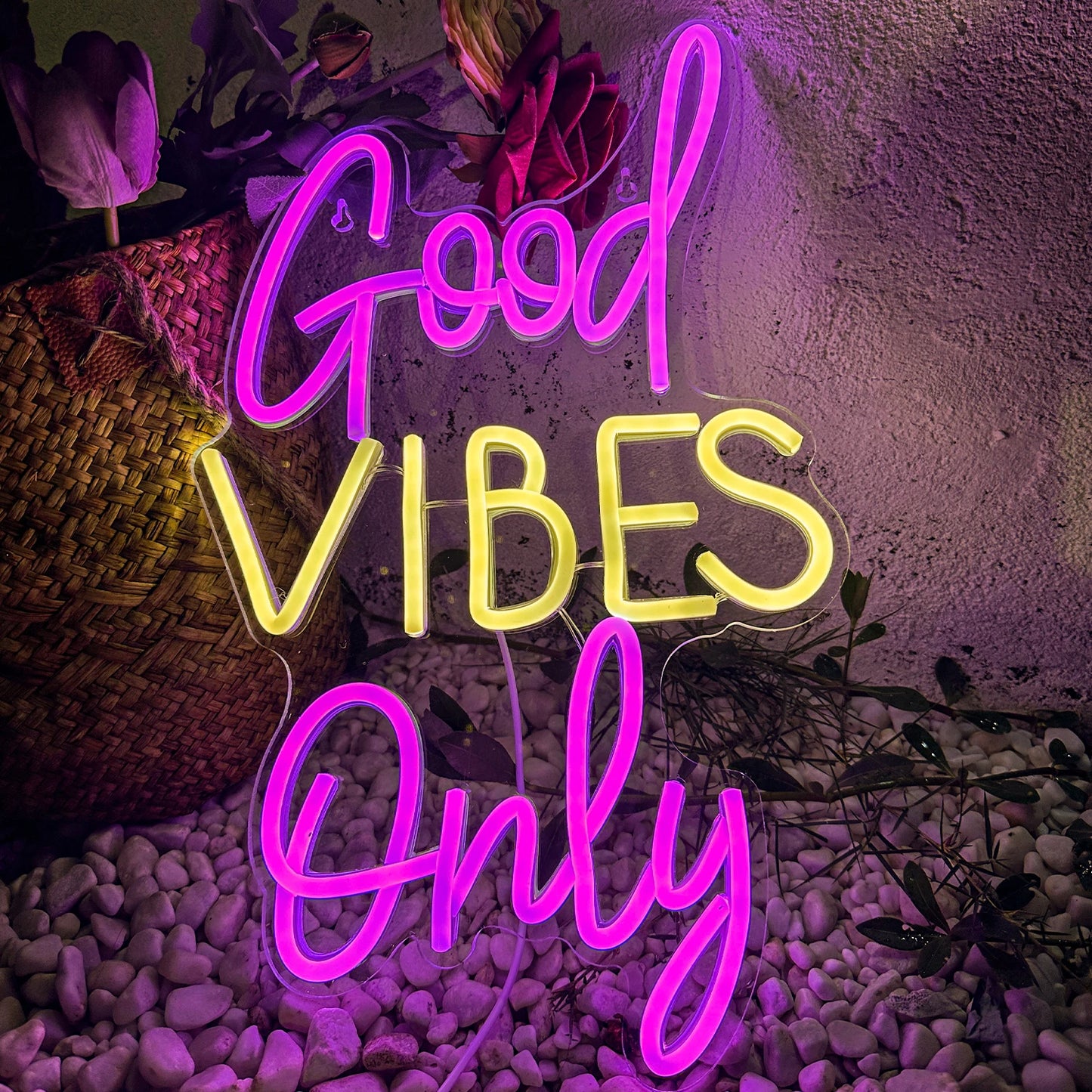 "Good Vibes Only" Neon LED Light