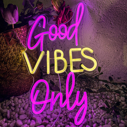 "Good Vibes Only" Neon LED Light