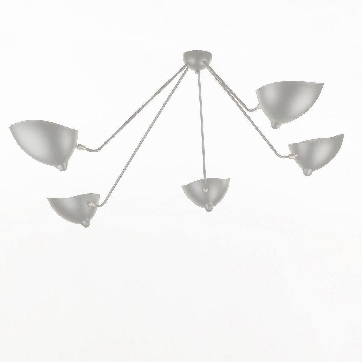 TRIOLUX - Sculptural Three-Arm Modern Ceiling Lamp