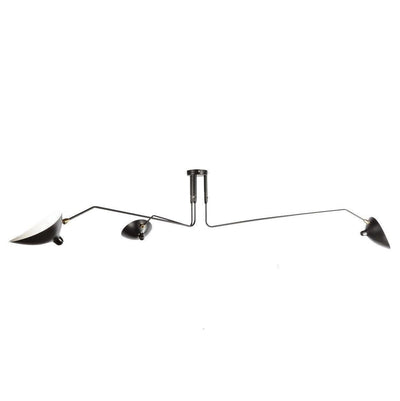 TRIOLUX - Sculptural Three-Arm Modern Ceiling Lamp