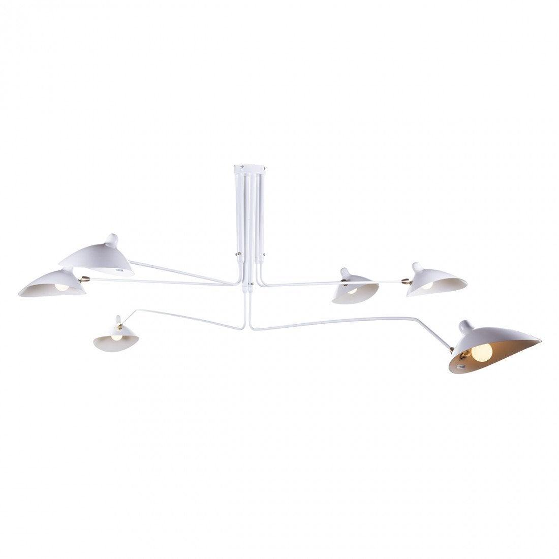 TRIOLUX - Sculptural Three-Arm Modern Ceiling Lamp