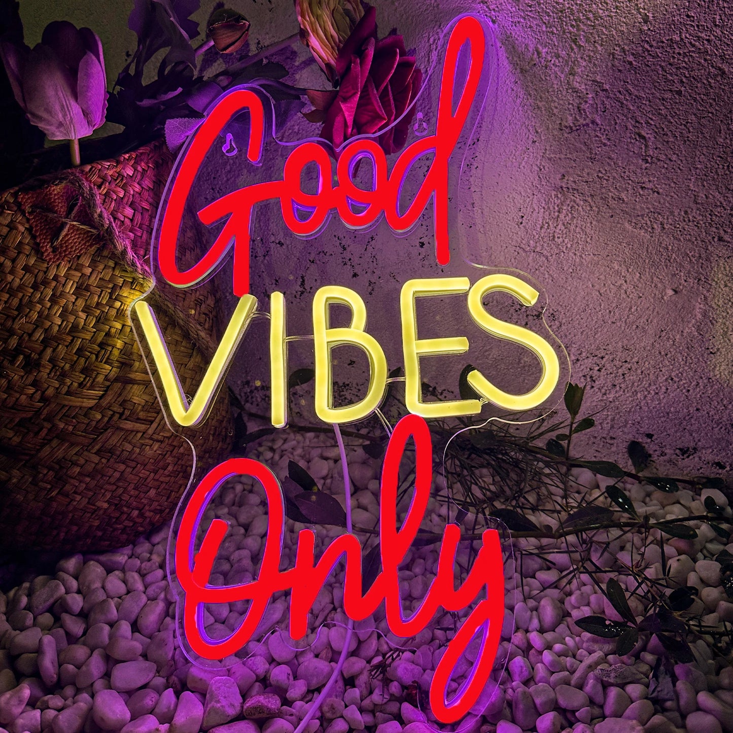 "Good Vibes Only" Neon LED Light