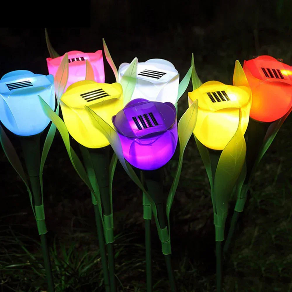 LUMISPRING - Solar Tulip Garden Lamp with Energy-Efficient LED Lighting