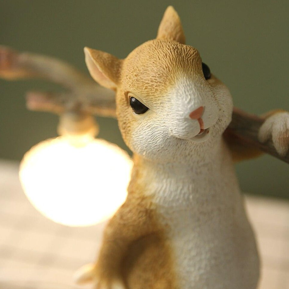 FURRIEST - Whimsical LED Table Lamp with Squirrel Design