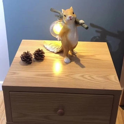 FURRIEST - Whimsical LED Table Lamp with Squirrel Design