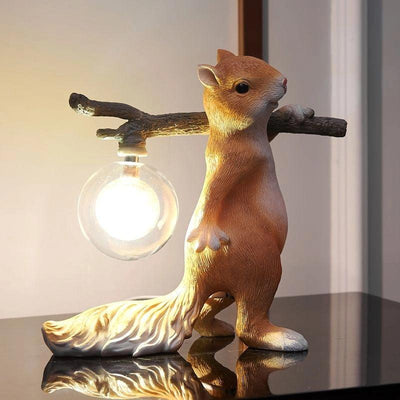 FURRIEST - Whimsical LED Table Lamp with Squirrel Design