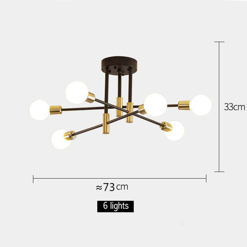 Elegance Light – Satellite Style LED Ceiling Light in Metal