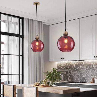 Hailie - Elegant Glass Pendant Light with Water Ripple Design