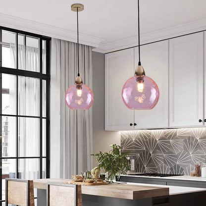 Hailie - Elegant Glass Pendant Light with Water Ripple Design