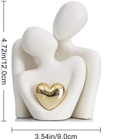 Eternal Bond - Ceramic Heart Expression Sculpture