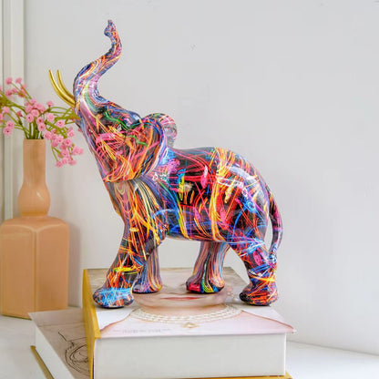 Seltyn – Modern Elephant Graffiti Art Figurine