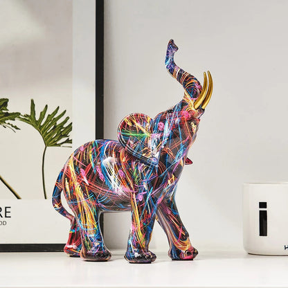 Seltyn – Modern Elephant Graffiti Art Figurine