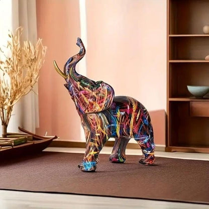 Seltyn – Modern Elephant Graffiti Art Figurine